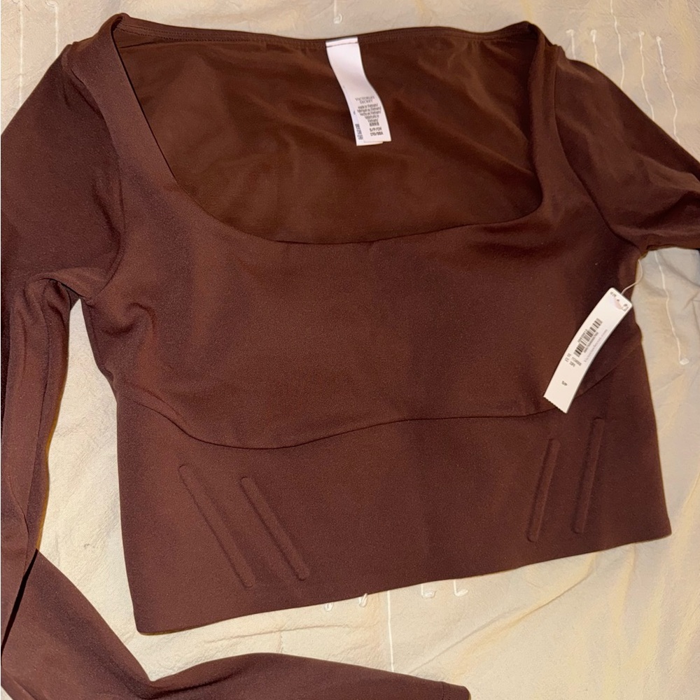 Victoria's Secret Chocolate Brown Crop Top